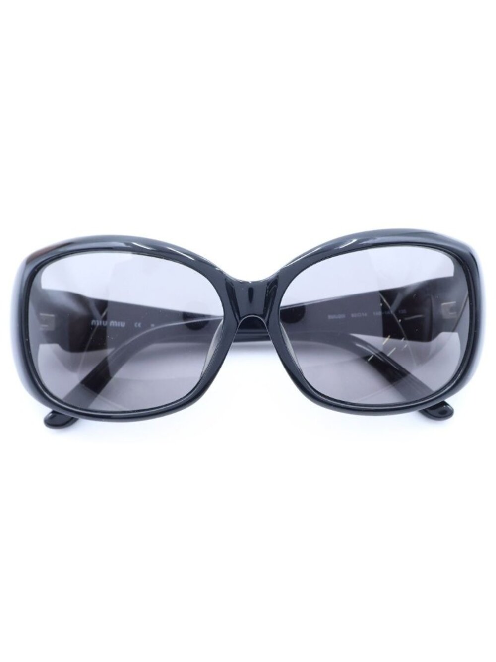 Miu Miu Square Shape Eyewear Sunglasses Black Acetate